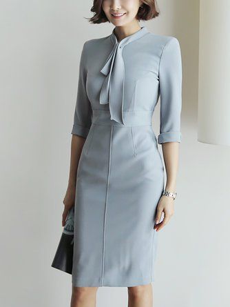 Đồng phục váy liền công sở thanh lịch - Thomas Nguyen váy liền đồng phục văn phòng