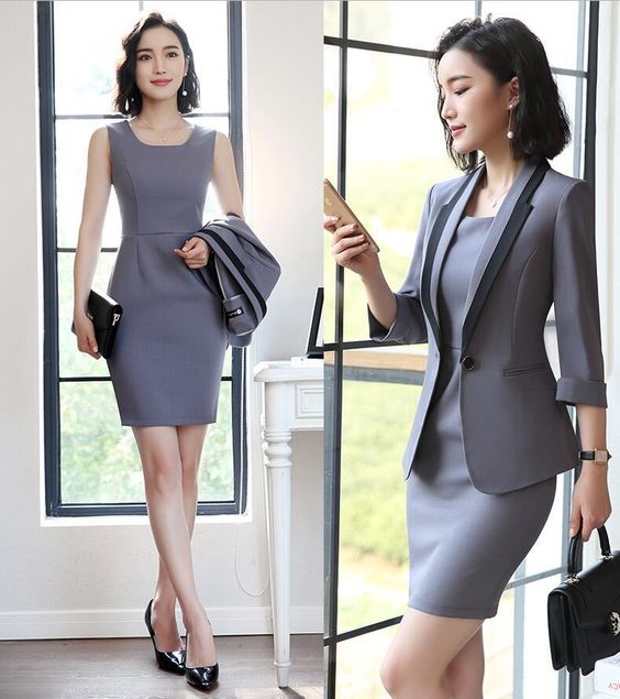 váy liền đồng phục công sở nữ