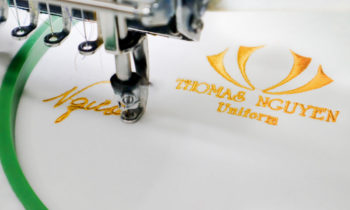 In thêu logo đồng phục Thomas Nguyen Uniform In thêu logo Thomas Nguyen unifrom