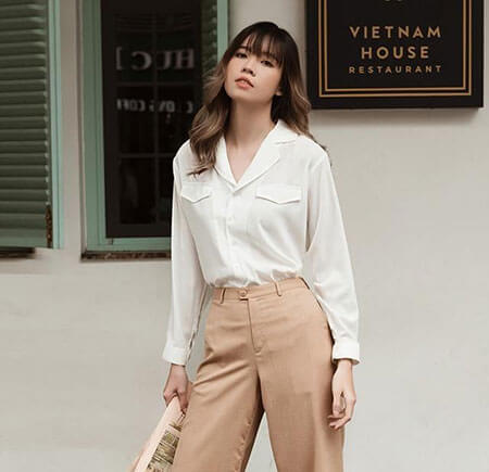 áo sơ mi nữ đồng phục