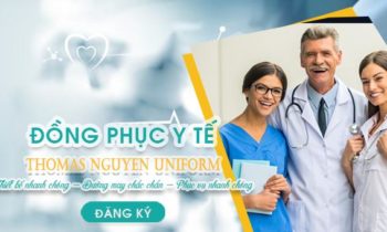 may đồng phục y tế