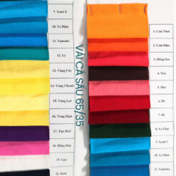 vải thun cá sấu 65/35