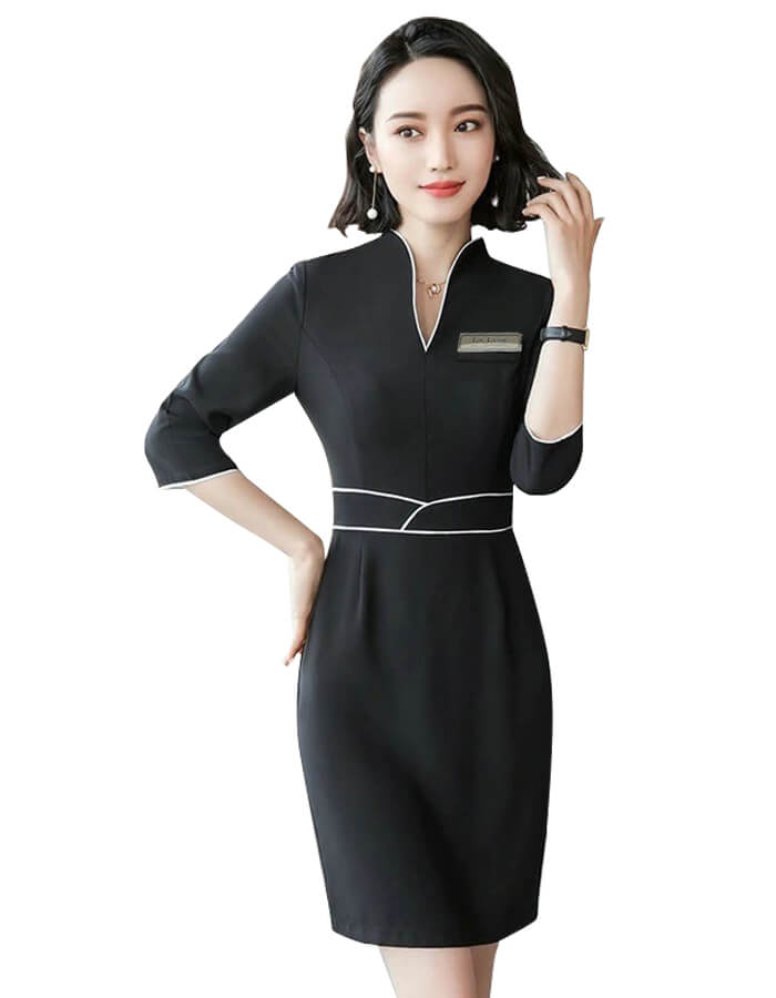 mẫu đồng phục lễ tân