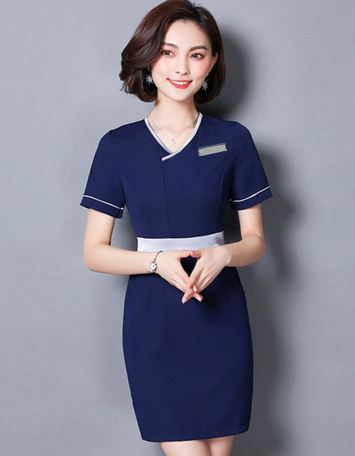 mẫu đồng phục lễ tân