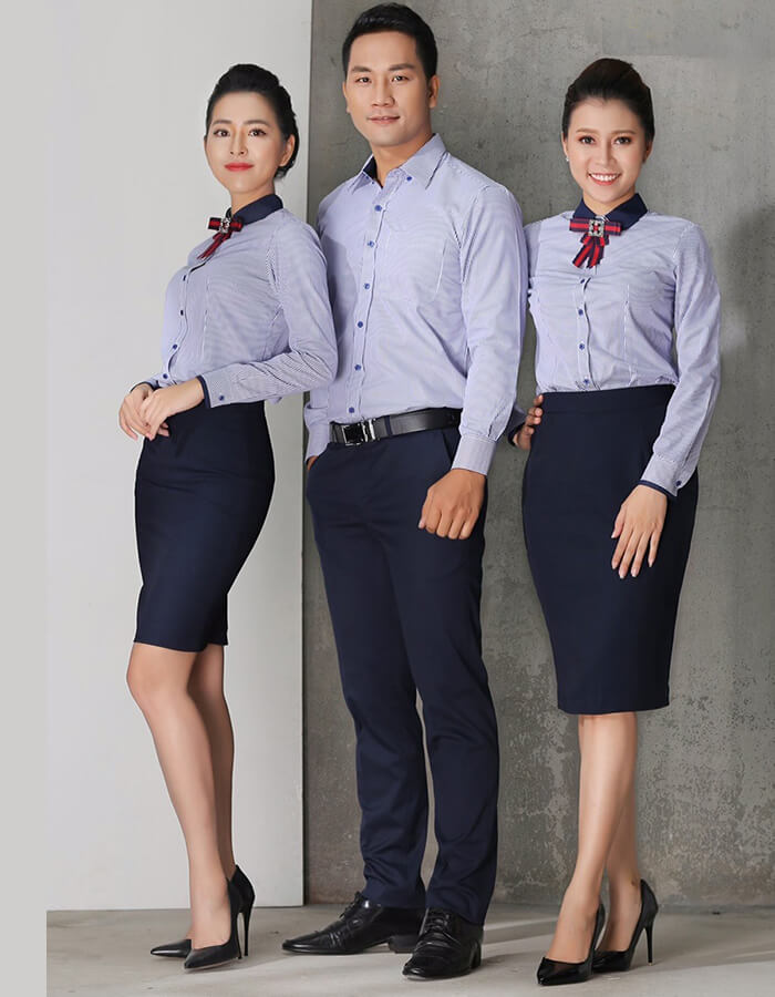 Đồng phục thương hiệu - Nâng tầm thương hiệu - Liên hệ ngay Thomas Nguyen Uniform. mẫu đồng phục lễ tân