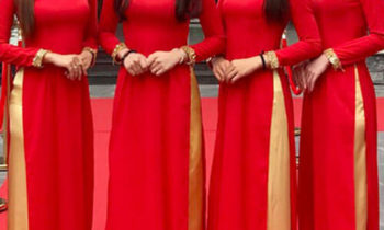 áo dài lễ tân