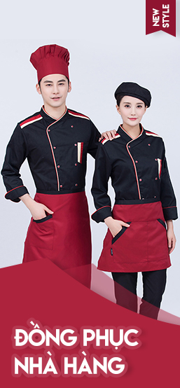 May đồng phục nhà hàng