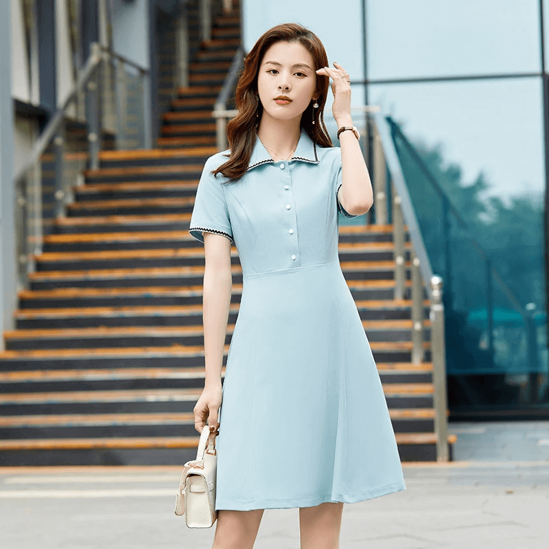 Váy liền thân cổ trụ