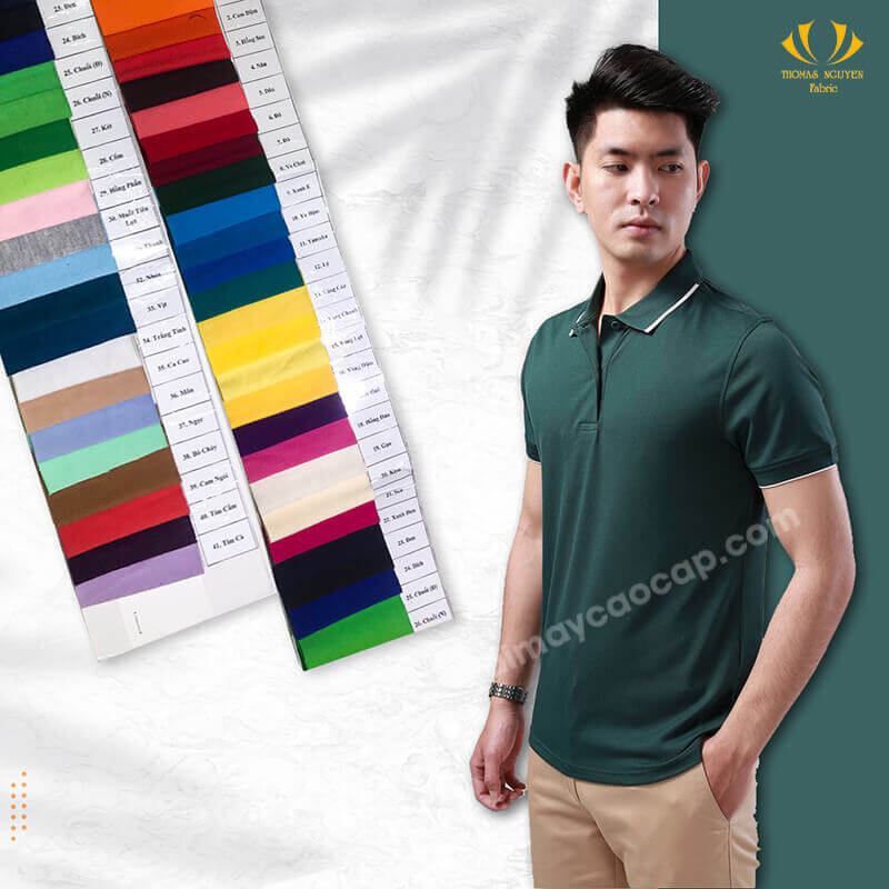 Vải thun lạnh 25% Cotton 75% Polyester