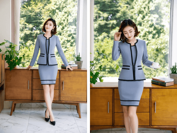 Cổ tròn thanh lịch Cổ tròn thanh lịch