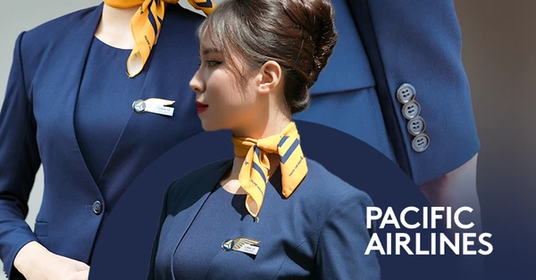 Đồng phục vest màu xanh và khăn quàng cổ màu cam khan-dong-phuc-cong-so-thomas-nguyen-uniform-13