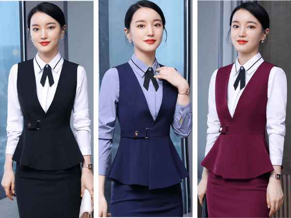 Đồng phục gile dành cho nhân viên lễ tân